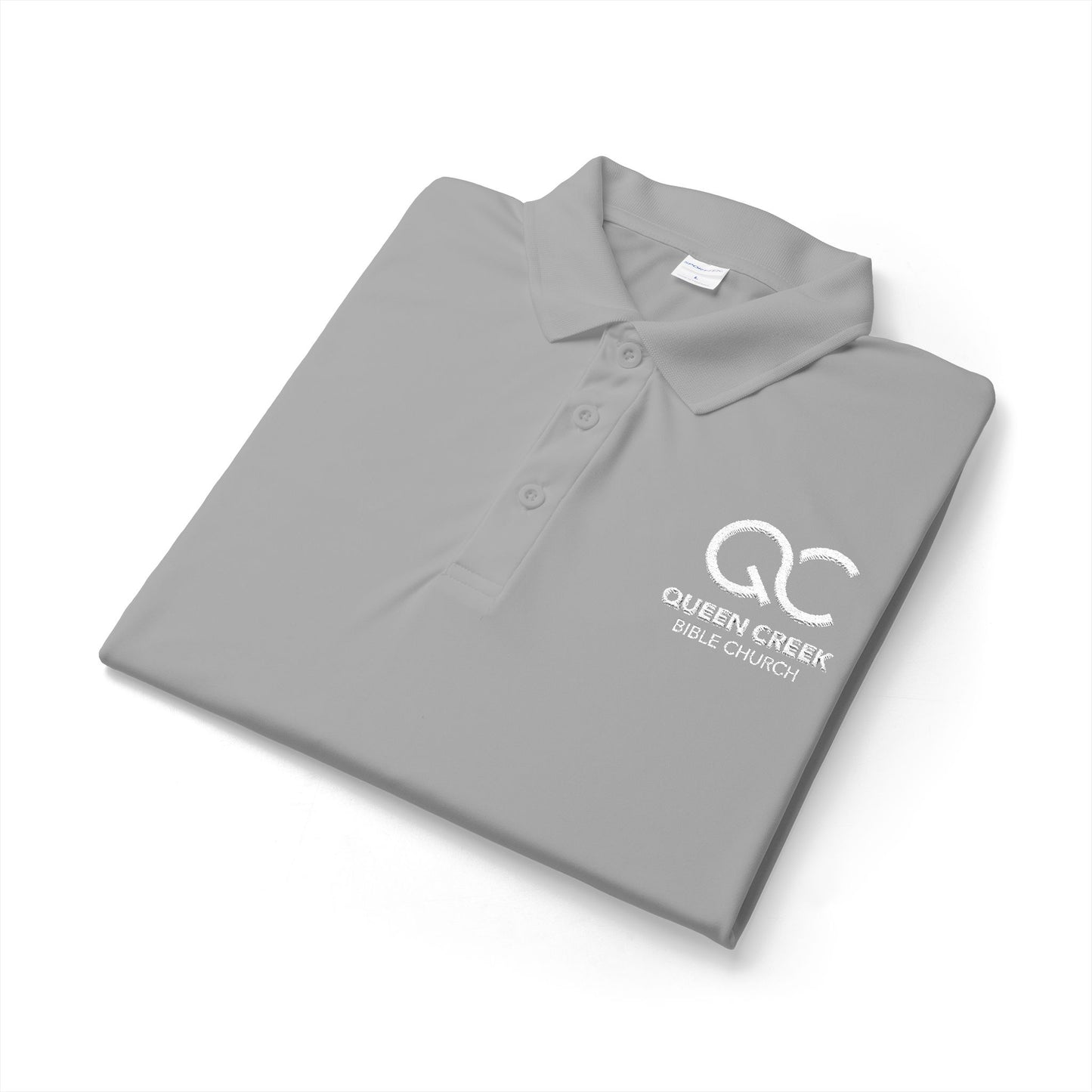 QC Bible Embroidered Performance Polo