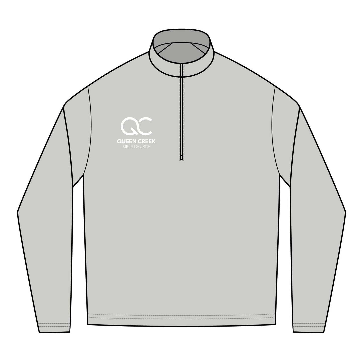 Men's PosiCharge® Tri-Blend Wicking Quarter-Zip Pullover (Embroidery)