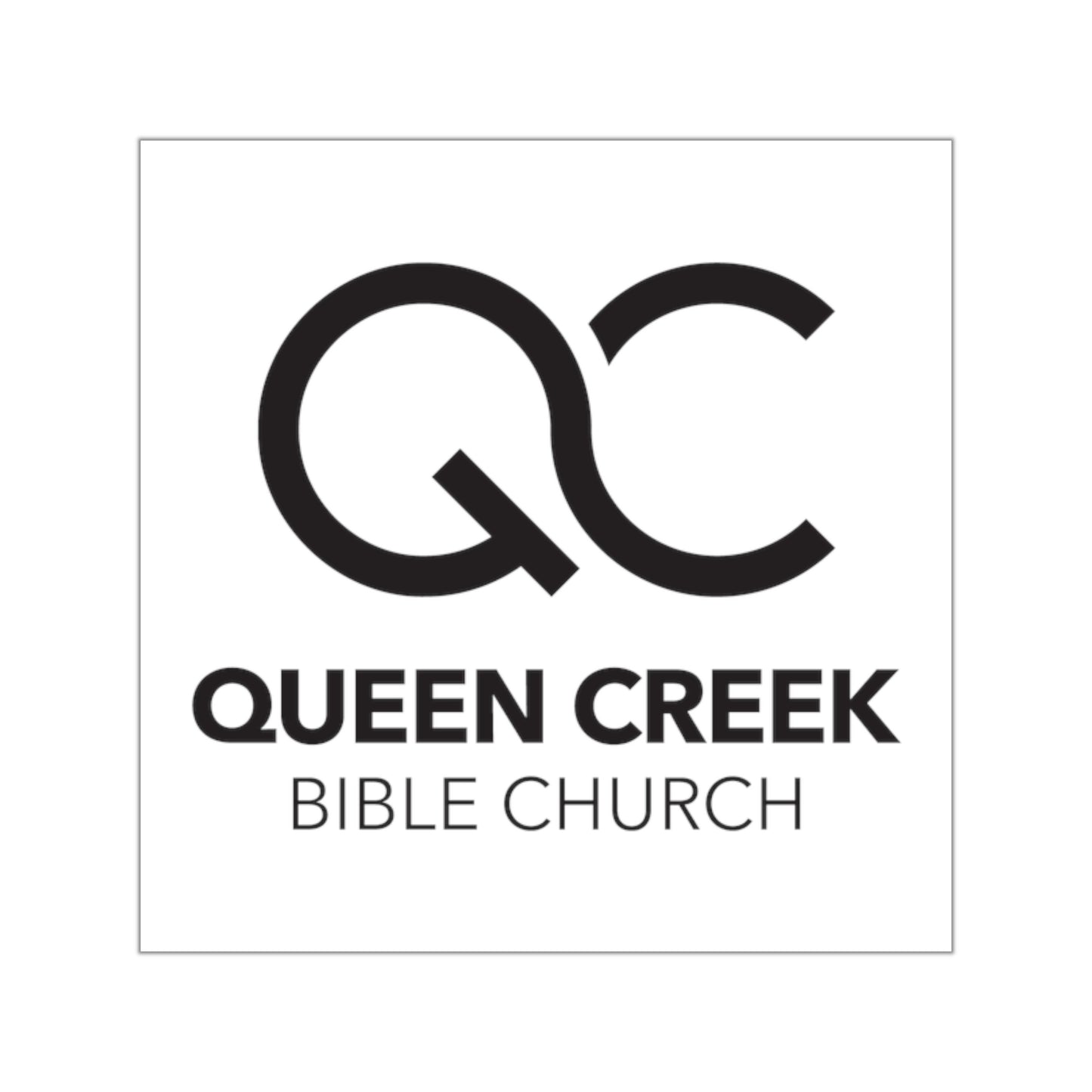 Queen Creek Bible Church Vinyl Stickers