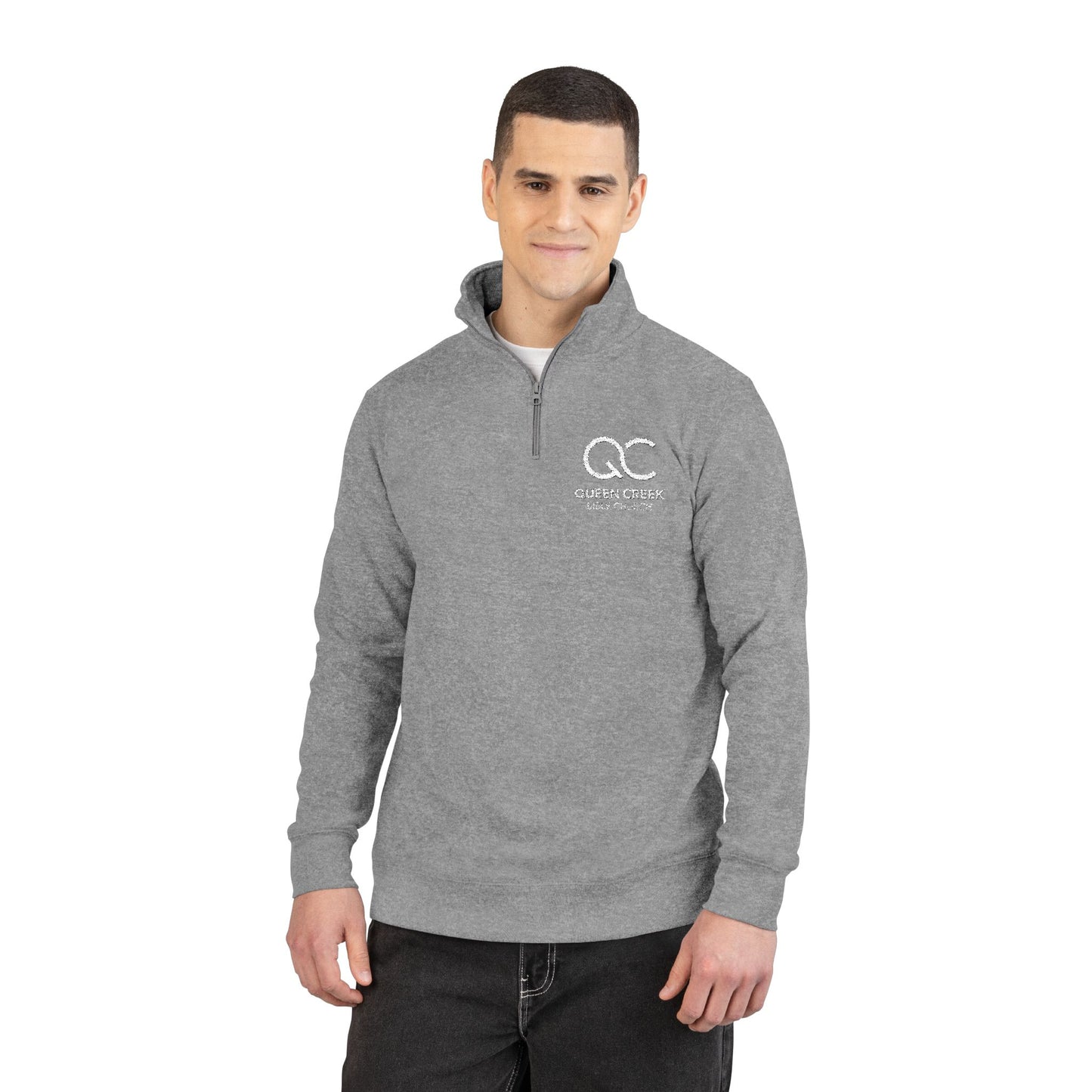 Embroidered Ocean Conservation Quarter-Zip Pullover