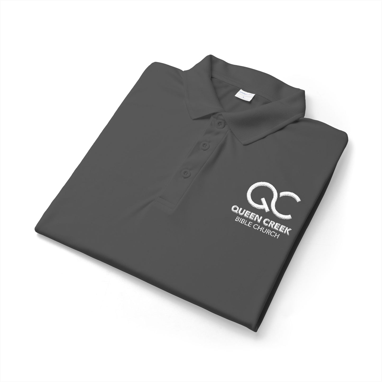 QC Bible Embroidered Performance Polo